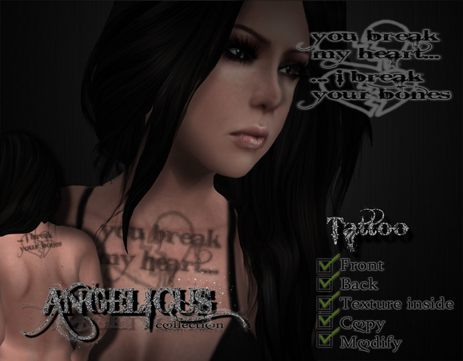 ::Angelicus Collection:: Tattoo You break my heart...