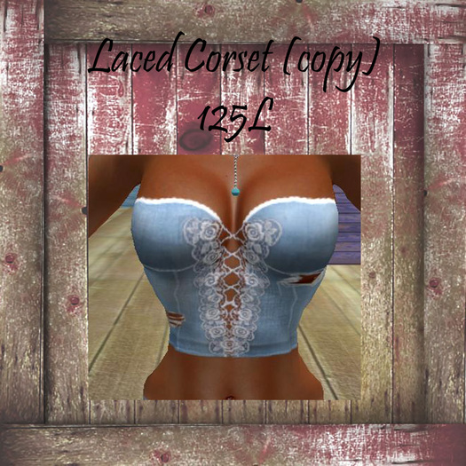 Laced Denim Corset