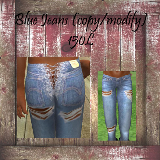 Laced Light Blue Jeans