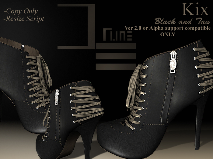 *DE Designs* -Rune-Kix-Black/Tan