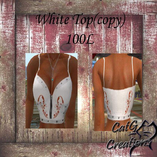 White Bustier