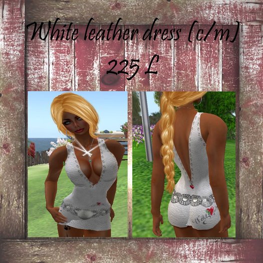 White Leather Dress