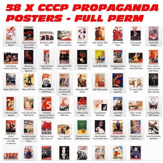 CCCP PROPAGANDA POSTERS