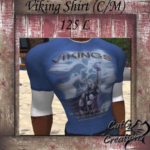 Blue Shirt Viking