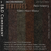 [FHW015] 6 512px Heavy Gray Mauve Khaki Rust Brown Red Wool Fabric Textures for Winter Sweater Scarf by E&D ENGINEERING