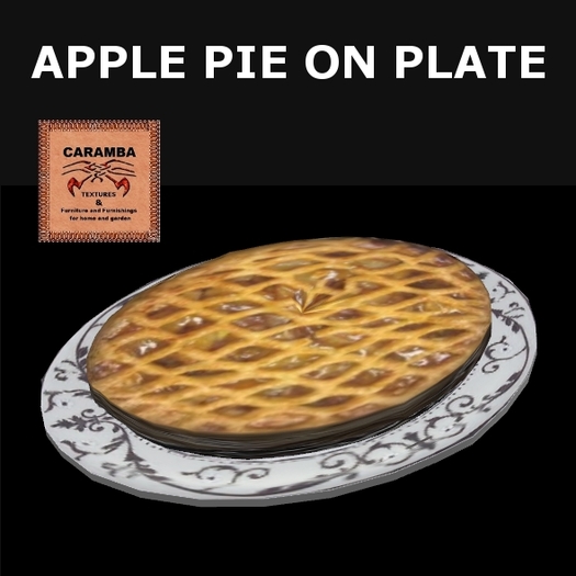 Apple pie on plate