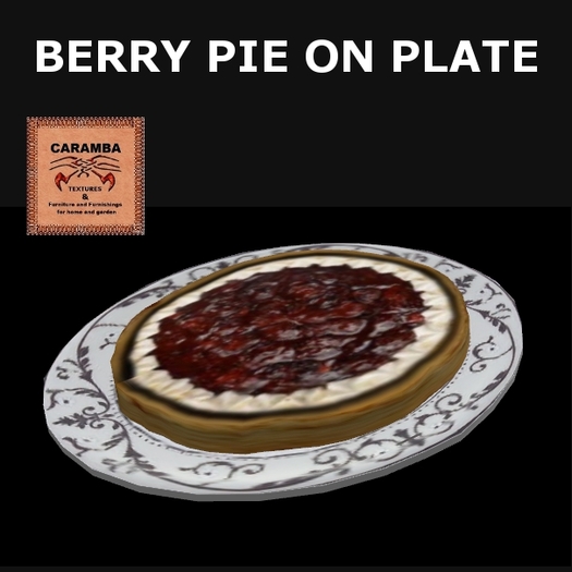 Berry pie on plate