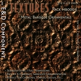 [MBO003] 6 Elaborate Tarnished Baroque / Rococo Metalwork Textures from E&D ENGINEERING