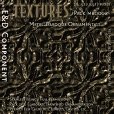[MBO002] 6 Elaborate Tarnished Baroque / Rococo Metalwork Textures from E&D ENGINEERING