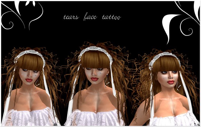 tears face tattoo