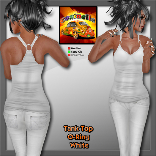 Coxi - Tank Top O Ring white