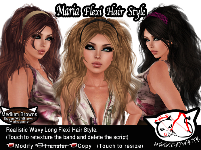 ^;^CaTwA^;^ Maria Hair/Medium Browns