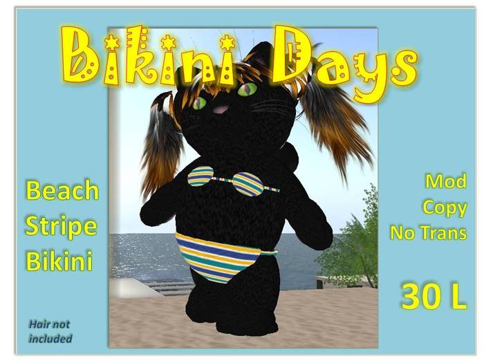 Tiny Beach Stripe Bikini 