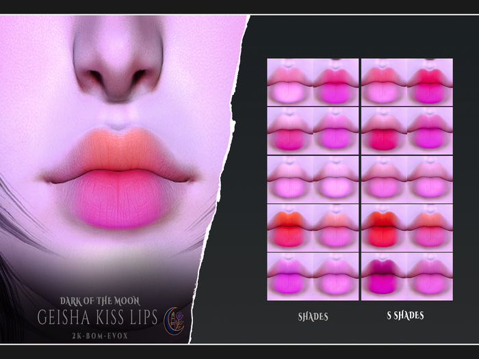 D&M  Lipstick BOM - Geisha Kiss Evox