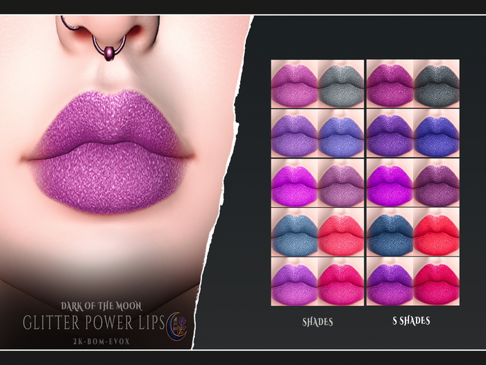 D&M  Lipstick BOM - Glitter Power Lips Evox