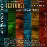 [CGM005] 6 Cyberspace Plasma / LED Loop Matrix Textures from E&D ENGINEERING