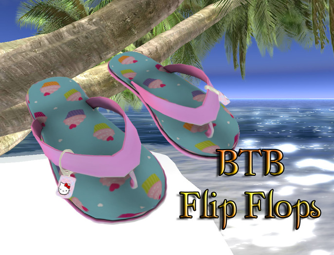 BTB-Cupcake Flip Flops