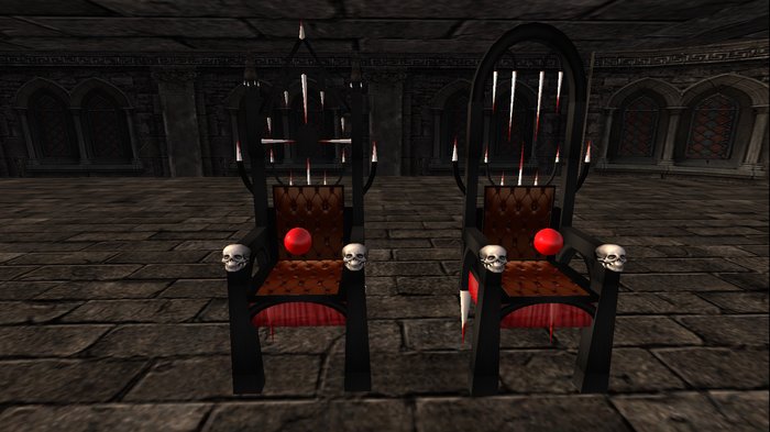 King and Queen Set Thrones - boxed