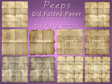 Peeps Textures Old Folded Paper