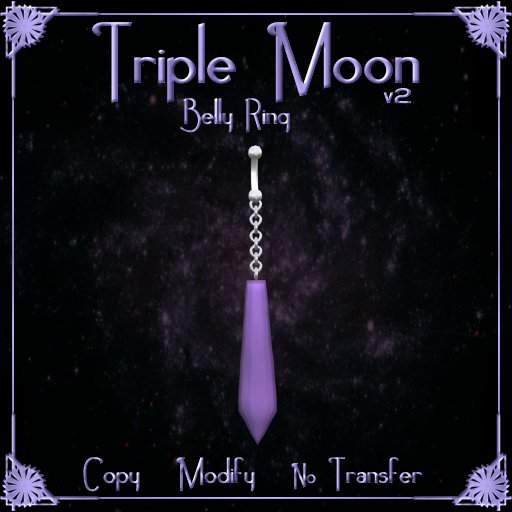 :*:CPD:*: Triple Moon v2 Belly Ring