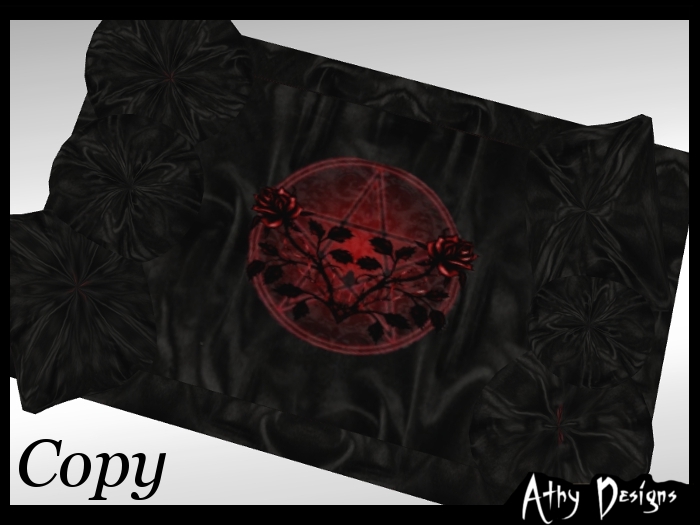 Gothic Furniture - Gothic Rose Cuddle Rug 