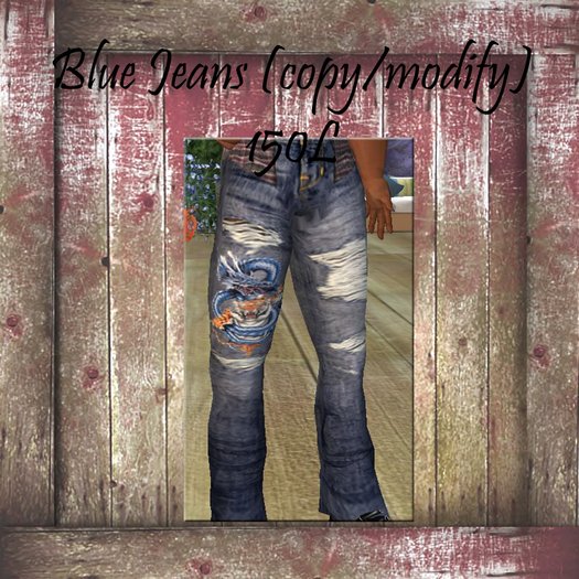 Blue jeans tiger
