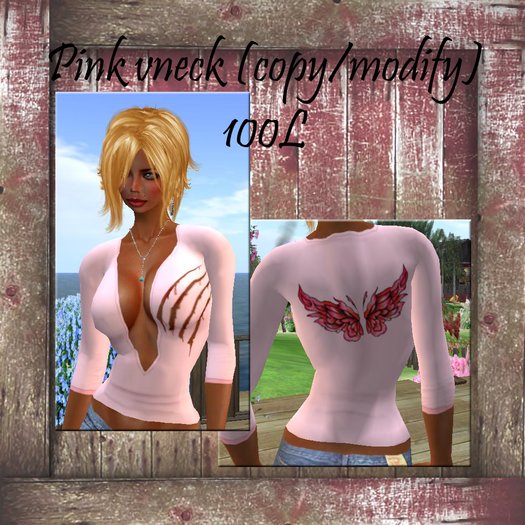Pink v neck
