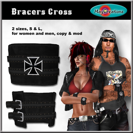 MayCreations bracers cross