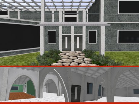 Second Life Marketplace - R&K Modern Stone House with EXTRAS