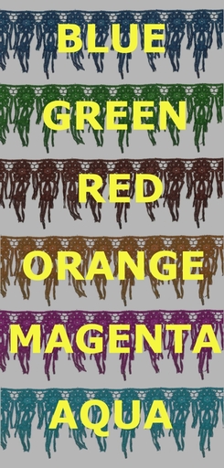 Knitted trims fringe - textures