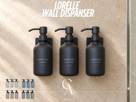 Lorelle Wall Dispenser Set