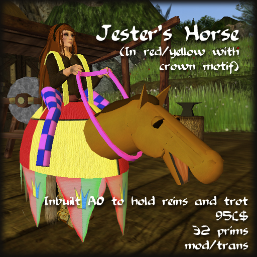 ~SWAN~ Jester's Horse (Red/yellow)