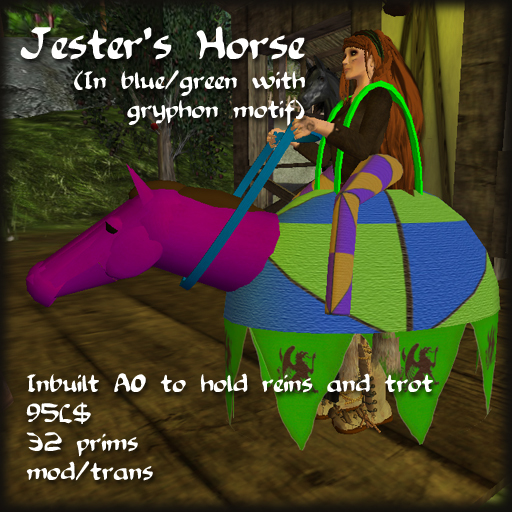 ~SWAN~ Jester's Horse (Blue/green)