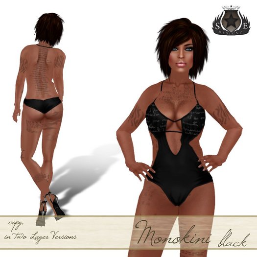[SE*Designz] Monokini - black