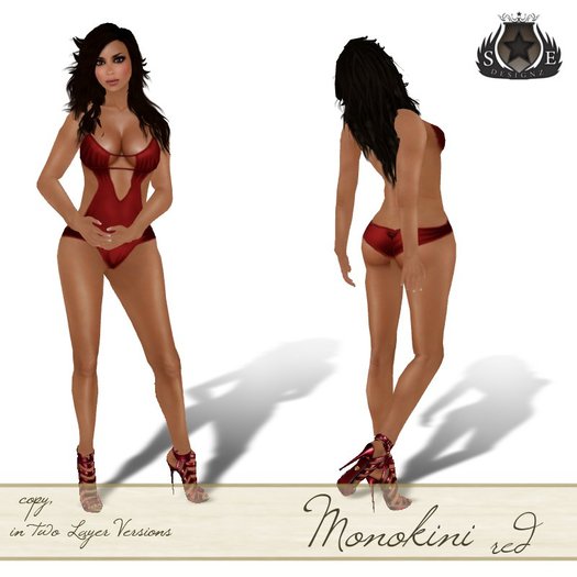 [SE*Designz] Monokini - red