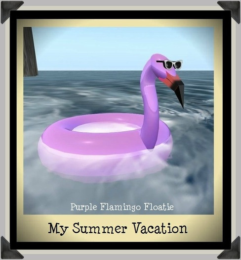 Vacationing Flamingo Floatie - PURPLE (Boxed)