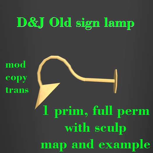D&J Old sign lamp (boxed)