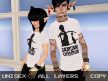 T Shirt: Samurai C. (white)
