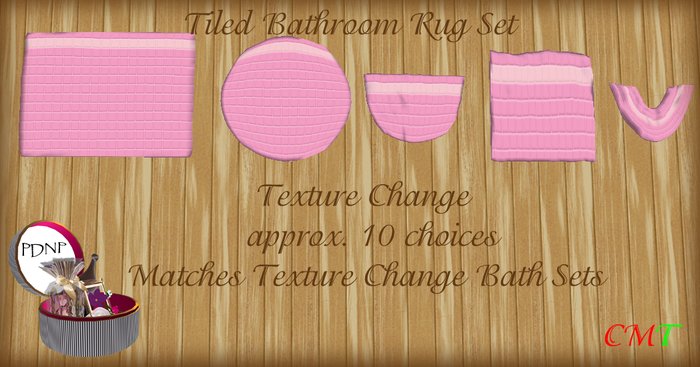 PDN: BATH RUG SET TILED BX