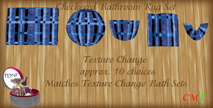 PDN: BATH RUG SET VELOUR BX