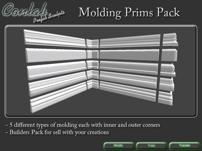 [CONLAB] pack de Moulage - Marketplace full perm