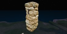 stock image stone wall 08.06.11 square column prim full perms
