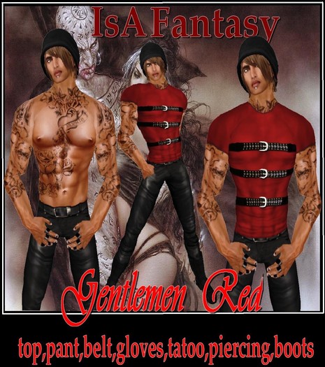 Gentlemen Red Leather