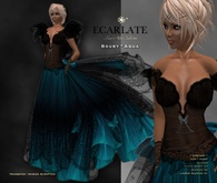 Ecarlate - Bou - Dress Gown Formal - Aqua / Robe