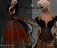 Ecarlate - Bou - Dress Gown Formal - Orange / Robe