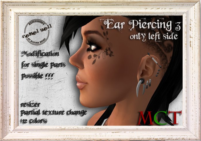 ::Rebel Yell:: - Piercing Ear 3 (left ear)