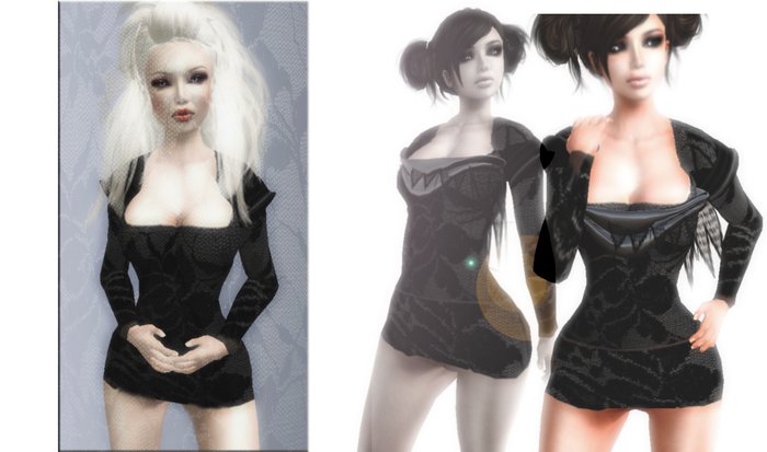 classy lace black dress