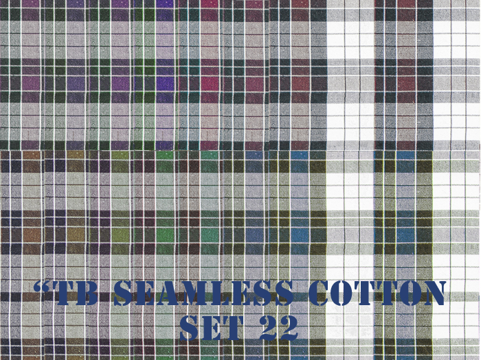 Twice Baked 14 high quality seamless cotton textures fibres visible set 22