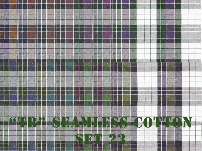 Twice Baked 14 high quality seamless cotton textures fibres visible set 23