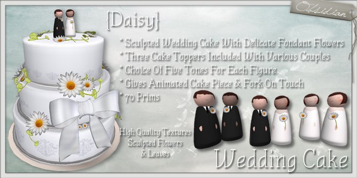 {O} Daisy Wedding Cake